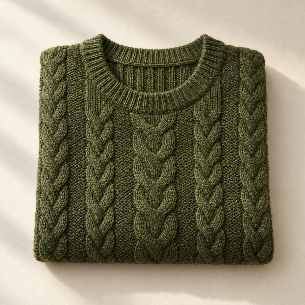 Moss knit sweater from the live demo catalog